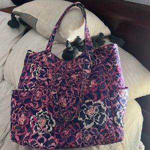 Pinkish Blue/Purple Tote. Vera Bradley Tote!! Good condition!!